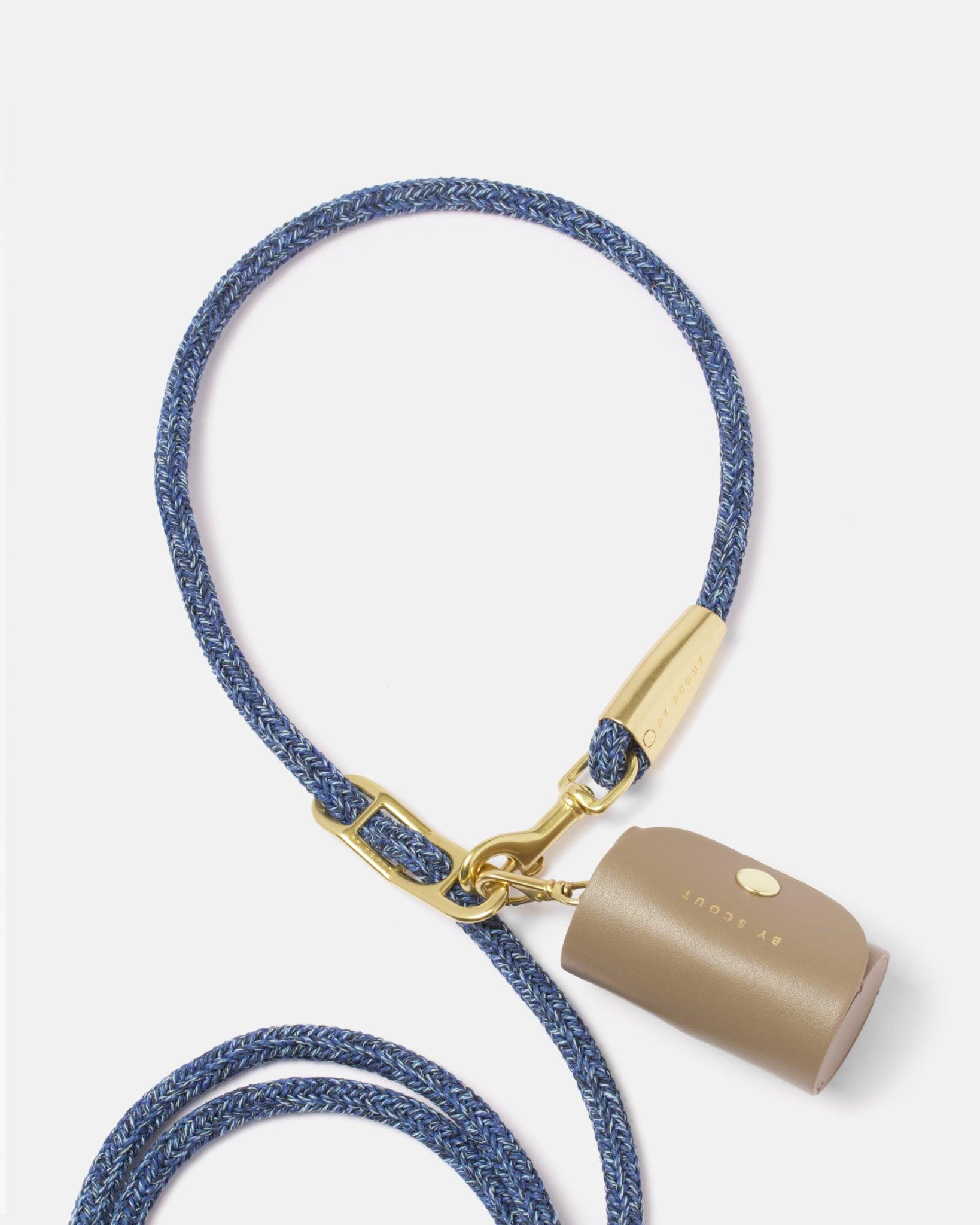 Every Adjustable Dog Rope Leash in blue - By Scout