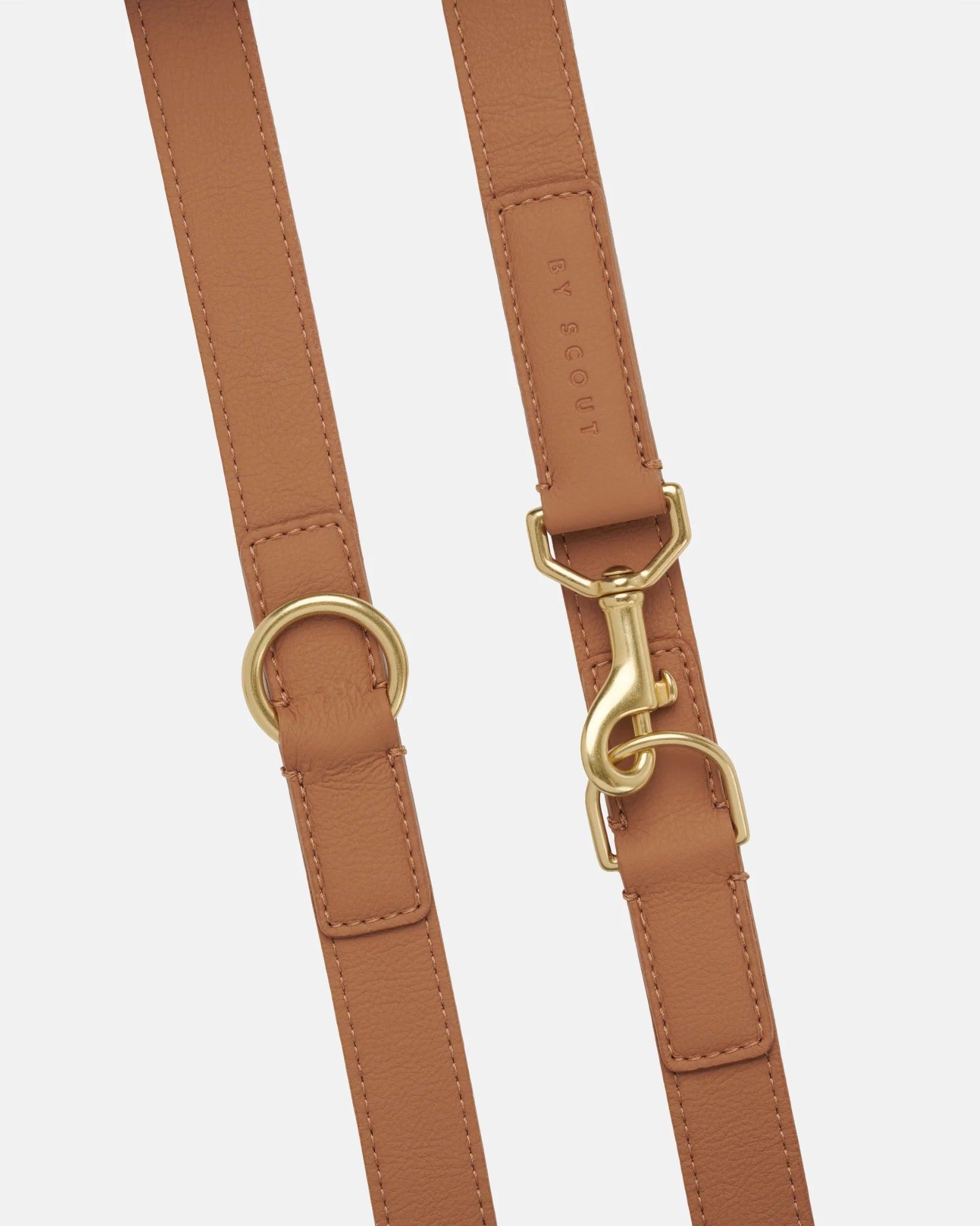 Mela Basic Adjustable City Leash - Cognac - By Scout