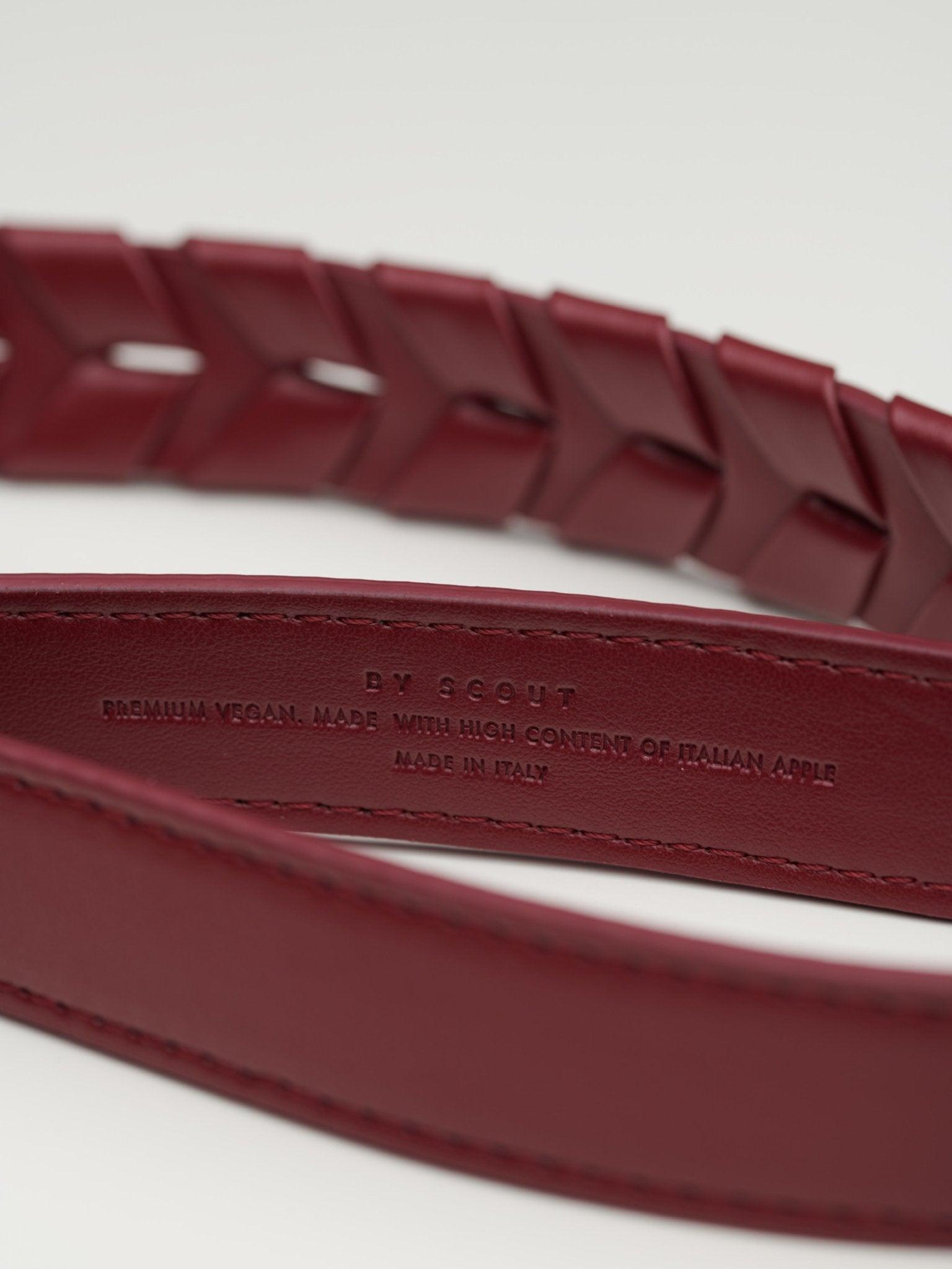 Mela Caspita Adjustable Dog Leash - Burgundy - By Scout
