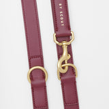 Mela Caspita Adjustable Dog Leash - Burgundy - By Scout