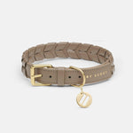 Mela Caspita Dog Collar- Taupe - By Scout