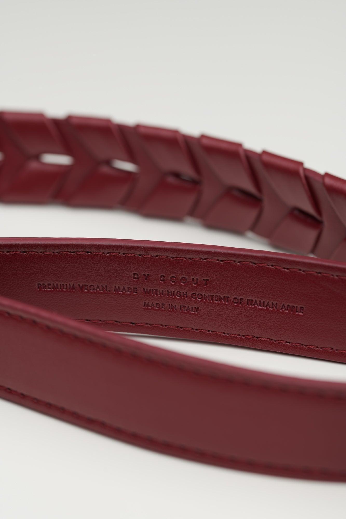 Mela Caspita Dog Leash - Burgundy - By Scout