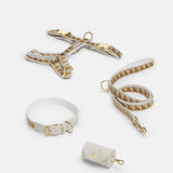 Nice Grill Dog Collar, Harness and Adjustable Leash - Caramel - By Scout