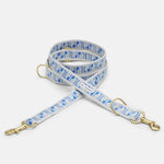 Trove Adjustable Dog Leash with solid brass hardware clasps - Blue - By Scout