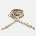 Trove Adjustable Dog Leash with solid brass hardware clasps - Golden Brown - By Scout