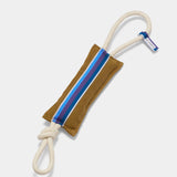 Tug Royale Dog Toy in Mustard with Blue & Purple