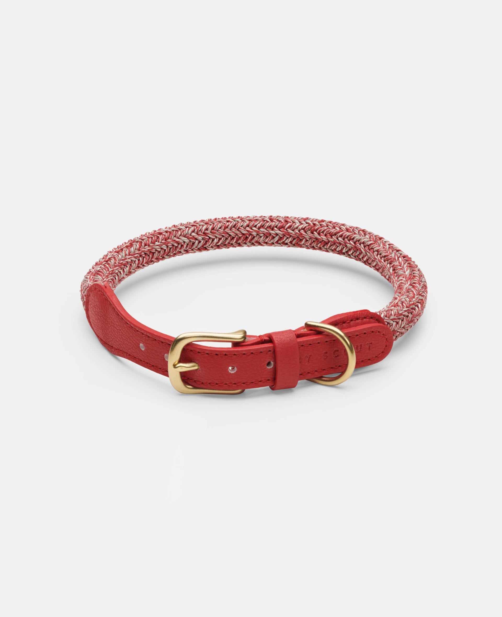 Every Dog Rope Collar in Red | Sustainable | By Scout