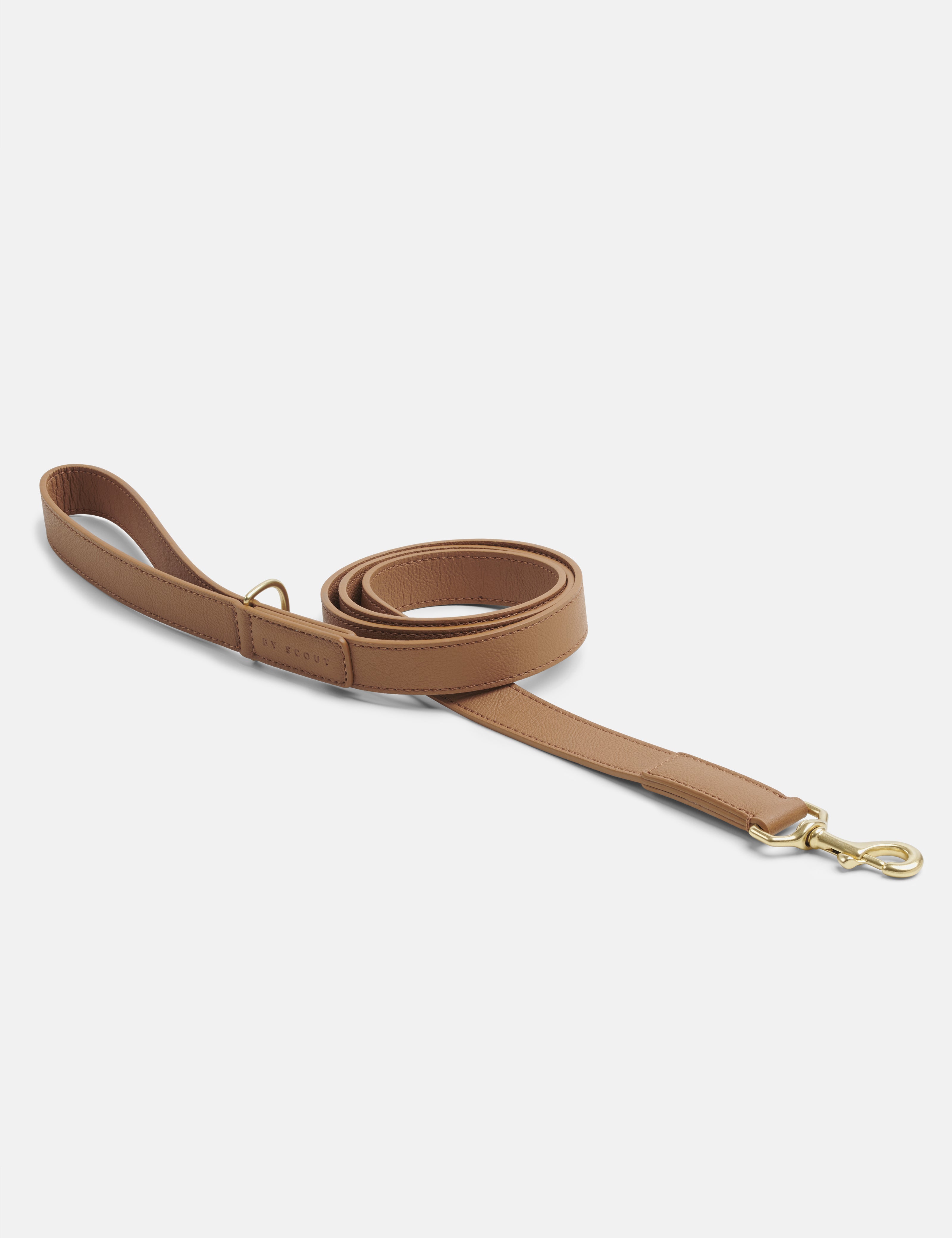 Adjustable Dog Lead Mela Basic Cognac