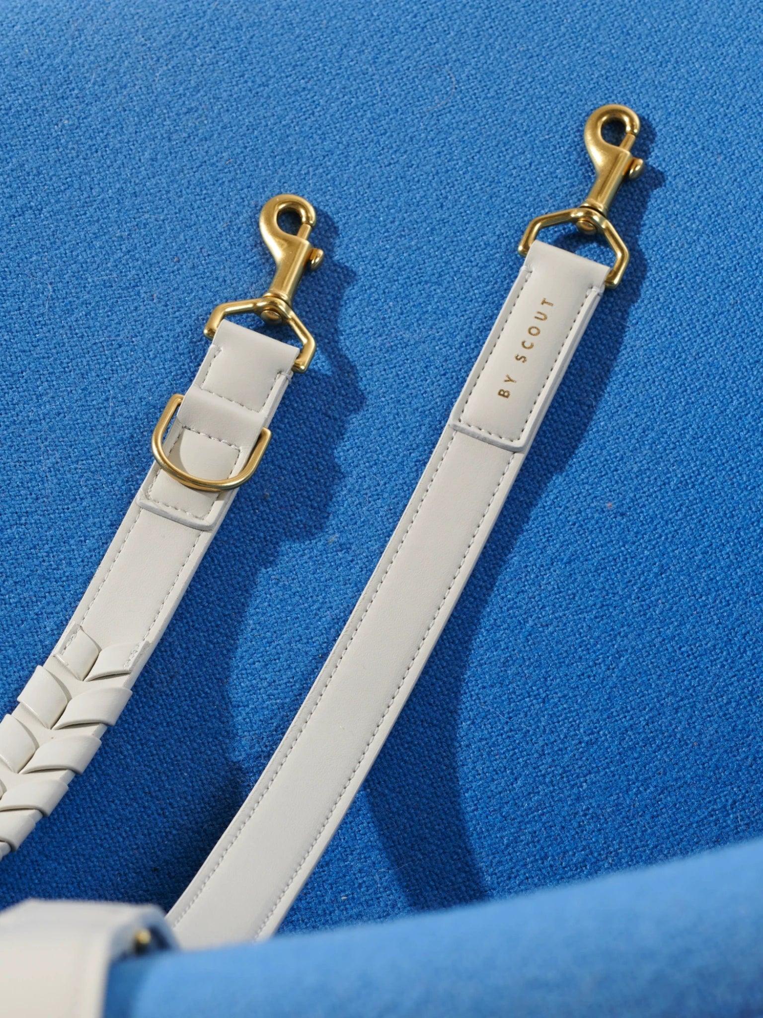 Mela Caspita Adjustable Dog Leash - Cream - By Scout