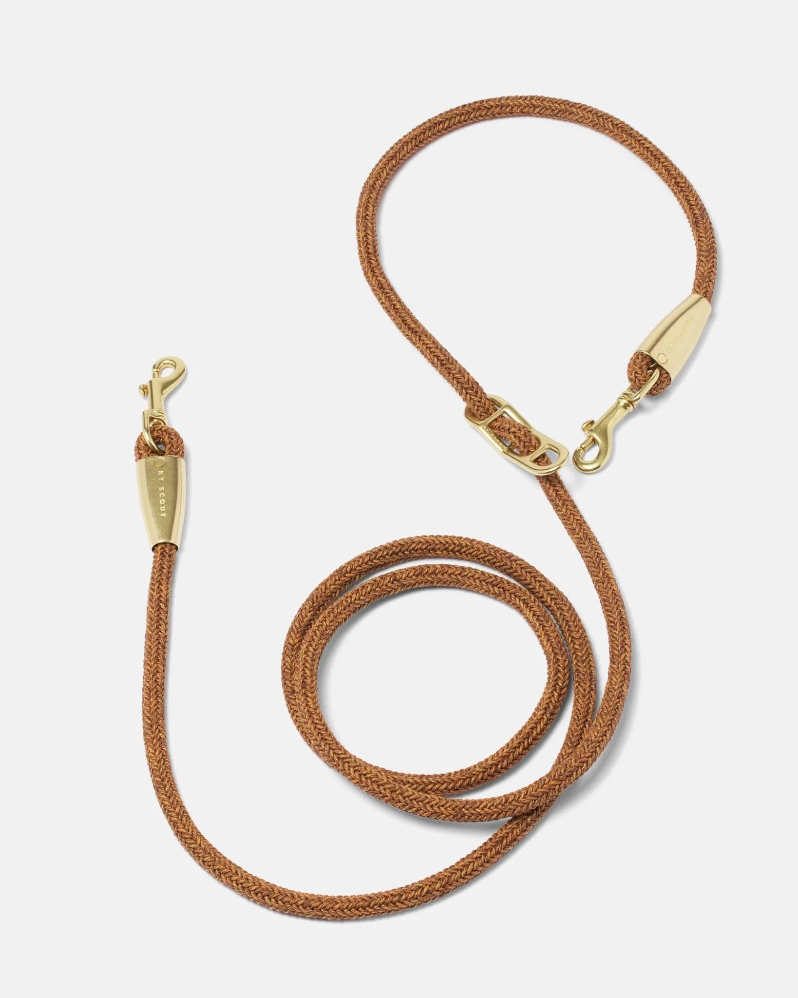 Every Adjustable Dog Rope Leash - Brown