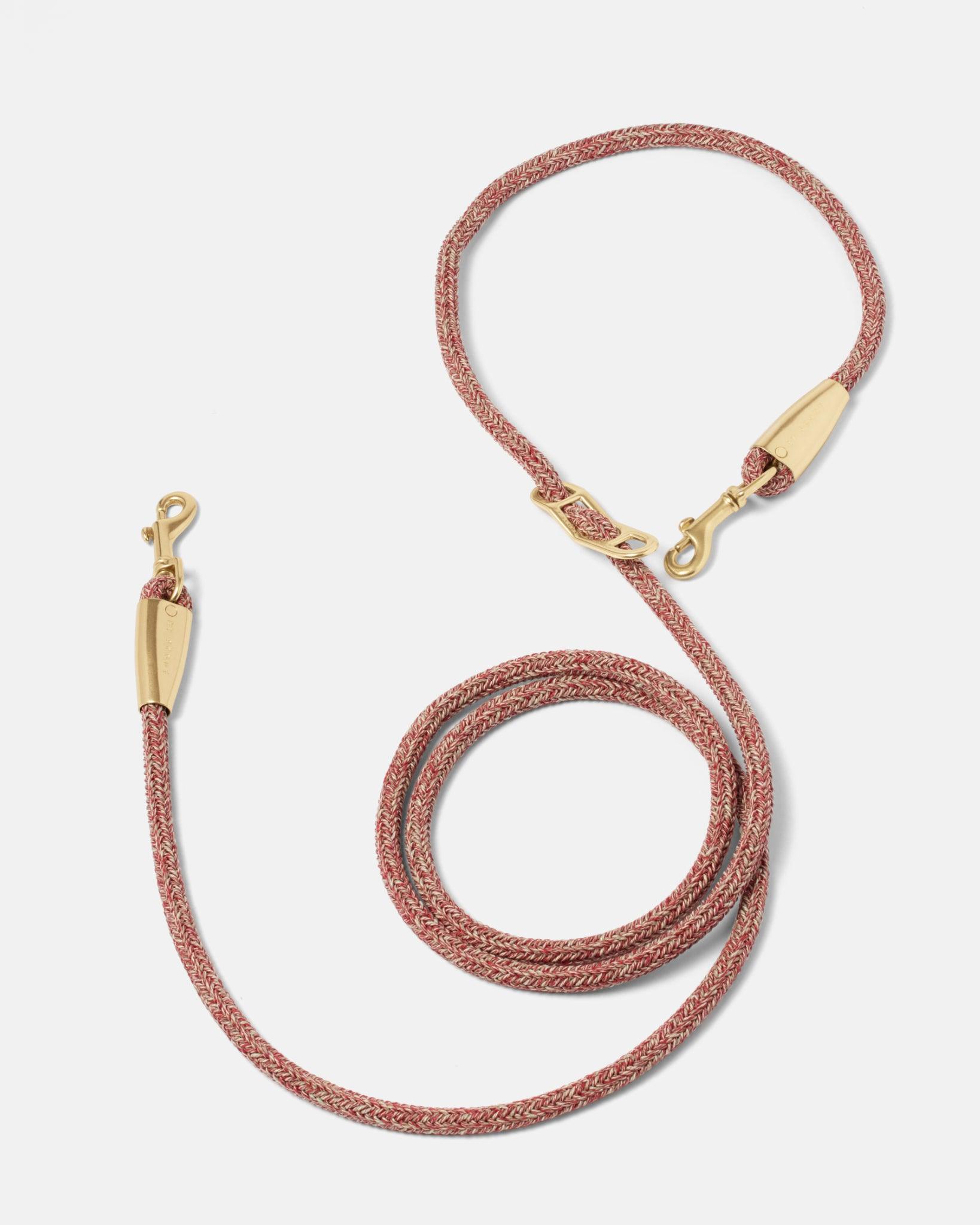 Every Adjustable Dog Rope Leash - Red