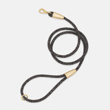 Dog Adjustable Rope Lead Every Black