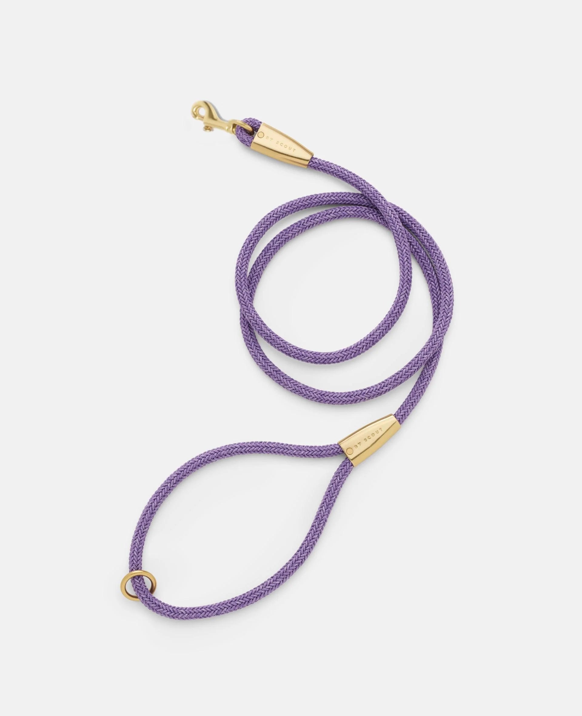 Dog Adjustable Rope Lead Every Lilac