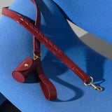 Dog Adjustable Dog Leash Mela Caspita Burgundy