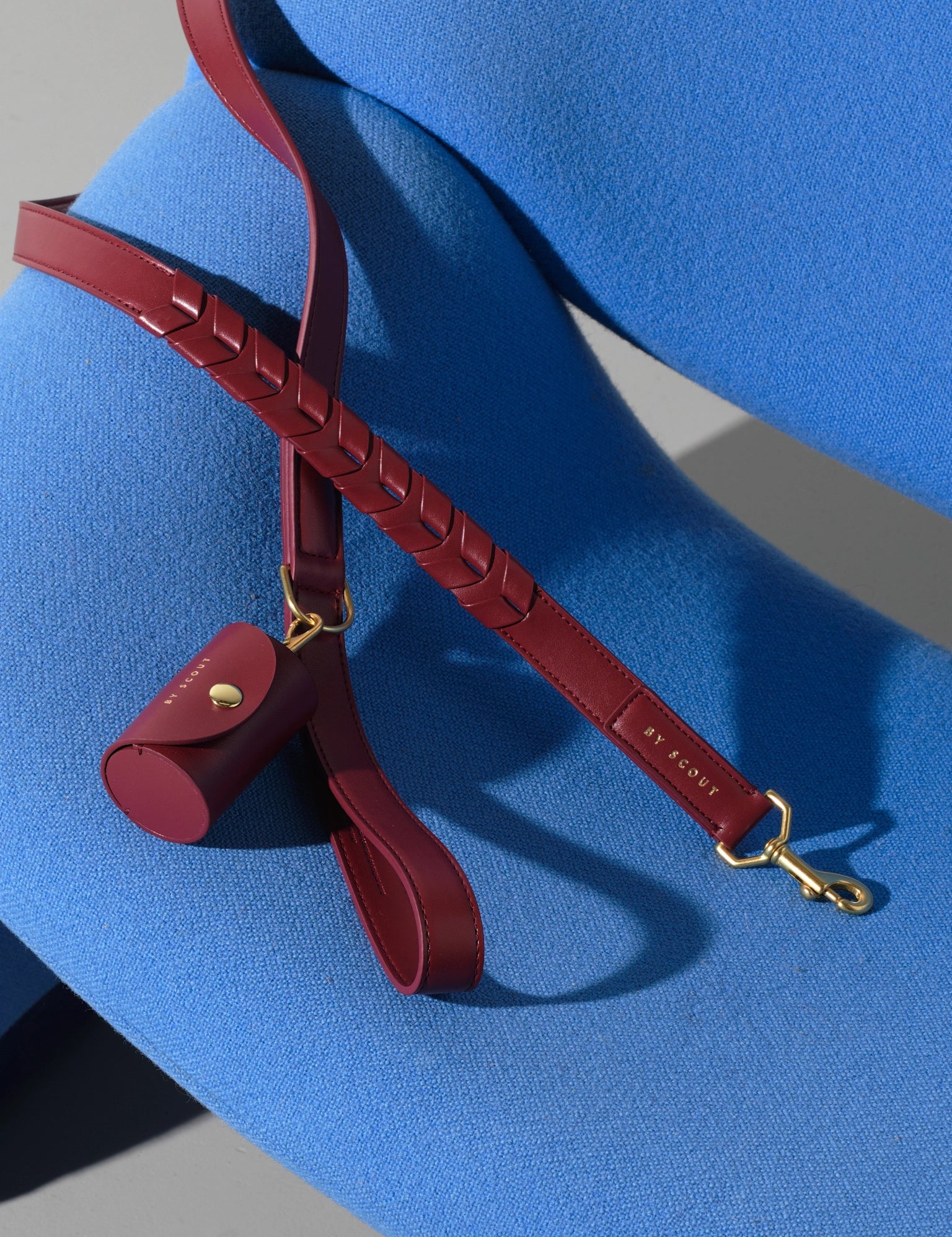 Mela Caspita Dog Leash - Burgundy - By Scout