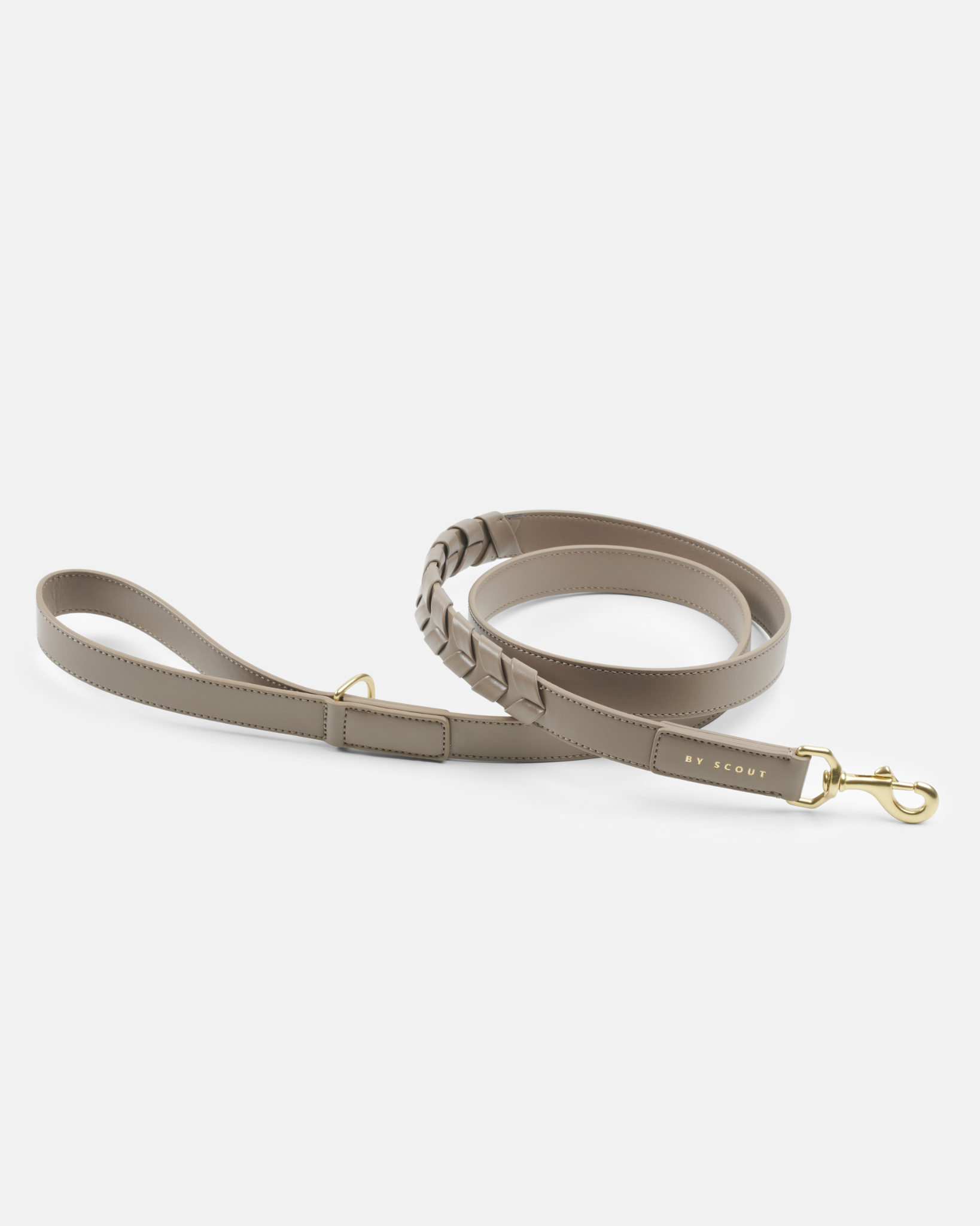 Dog Adjustable Dog Lead Mela Caspita Taupe