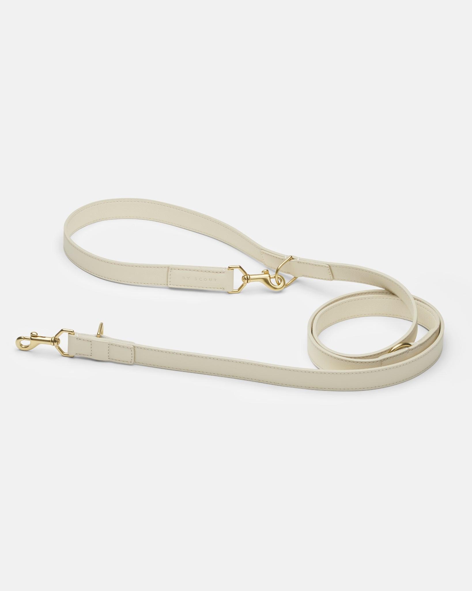 Mela Basic Adjustable Dog Leash - Cream - By Scout