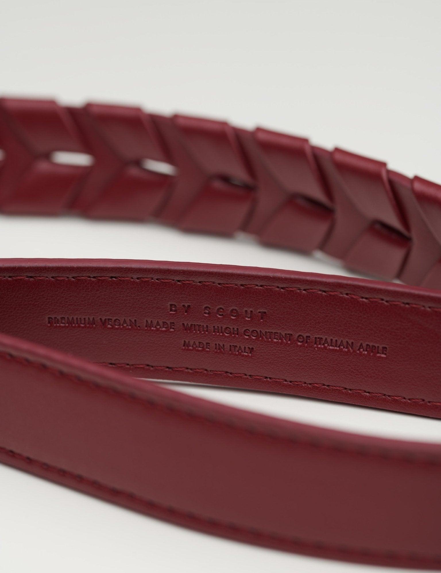 Mela Caspita Adjustable Dog Leash - Burgundy - By Scout