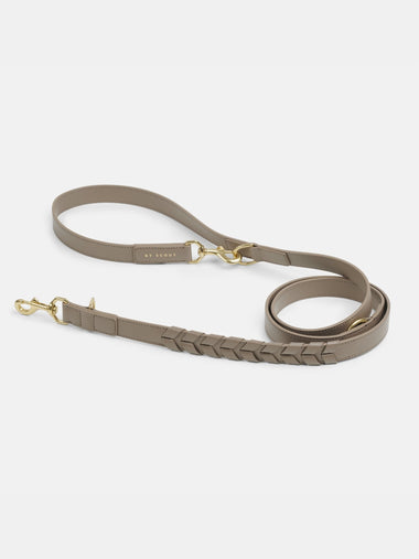 Mela Caspita Adjustable Dog Leash - Taupe - By Scout