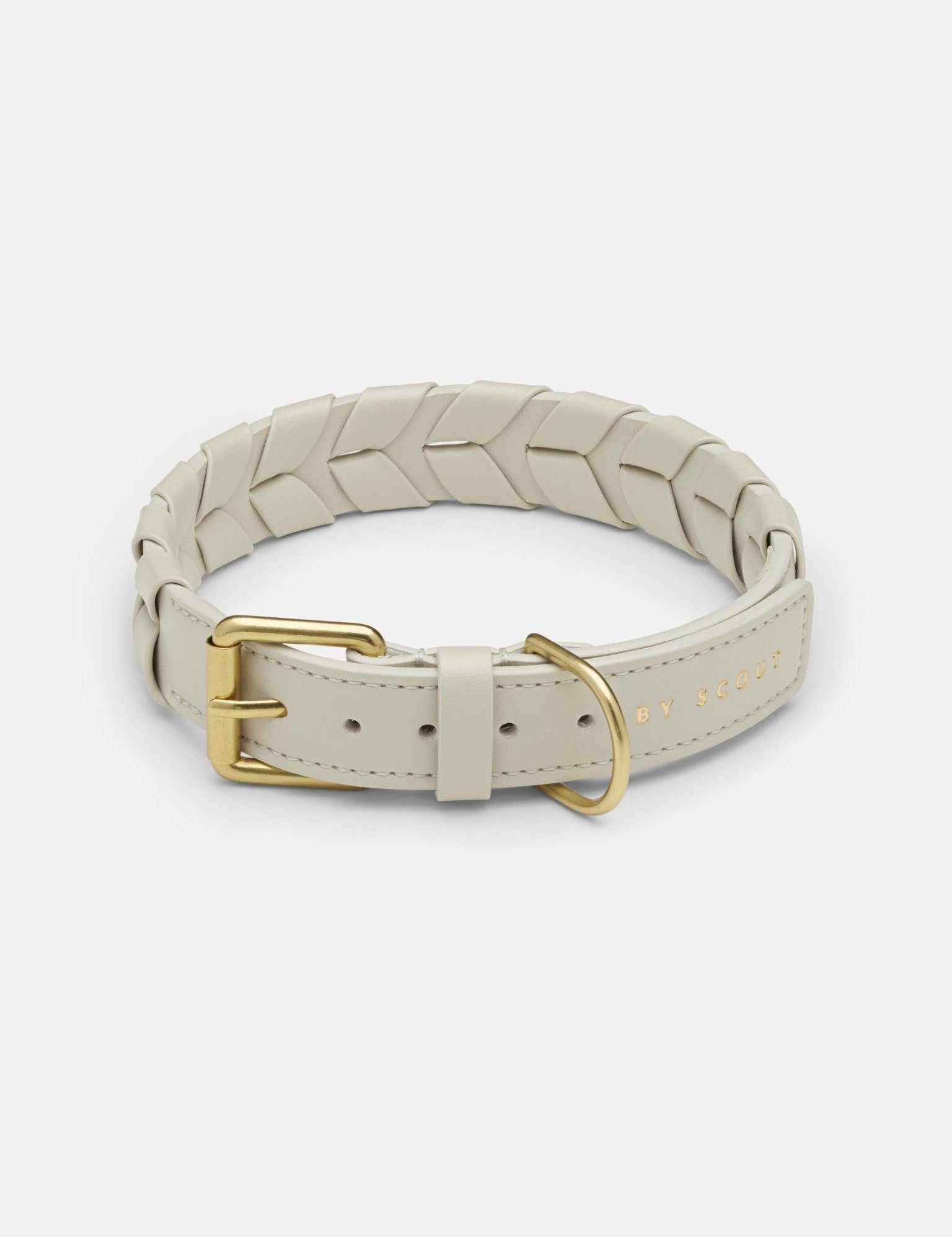 Mela Caspita Dog Collar- Cream - By Scout
