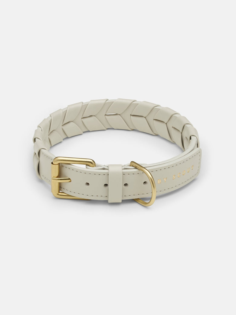 Mela Caspita Dog Collar- Cream - By Scout